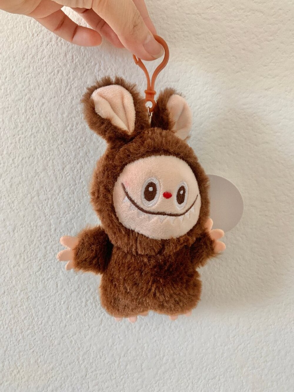 La bubu Adorable Monster Brown Plush Keychain UNOFFICIAL